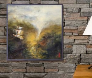 Abstract painting - landscape abstraction Haguier JMW Turner style