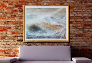 Abstract painting - landscape abstract inner scene Haguier