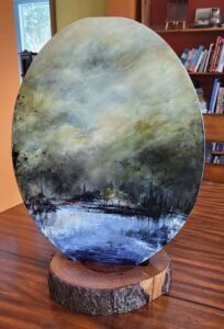 Duoptic 2 sides - A sculptural atmospheric painting