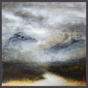 Abstract painting - inner landscape abstract atmospheric Haguier