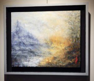 Abstract painting - landscape abstract atmospheric Haguier