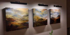 Haguier paintings romanticism atmospheric landscape style