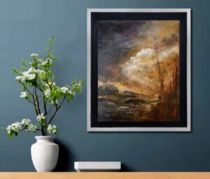 Abstract atmospheric landscape - Canadian Painter Haguier