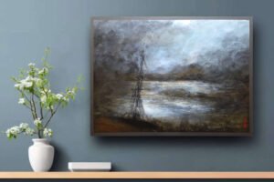 Haguier atmospheric painting - Abstract inner emotional Landscape