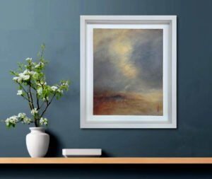 The Suspended Hour - atmospheric Abstract Art Painting 2026